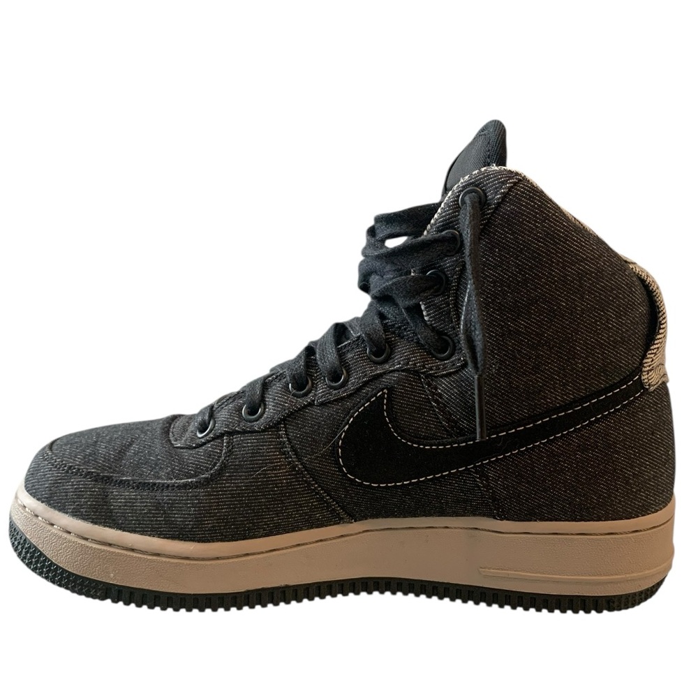 Womens AIR force 1 HIGH se black grey size 7.5 like new